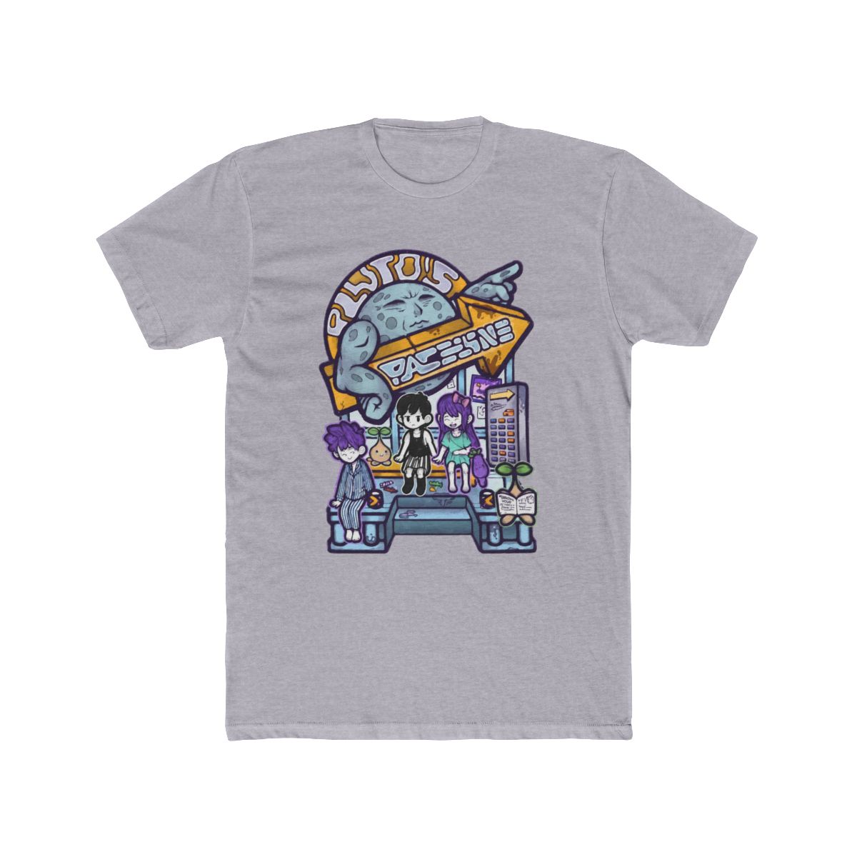 OMORI : PLUTO'S SPACELINE Retro Multi-print T Shirt
